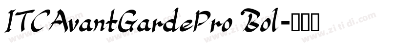 ITCAvantGardePro Bol字体转换